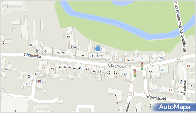 Starogard Gdański, Chojnicka, 44, mapa Starogard Gdański