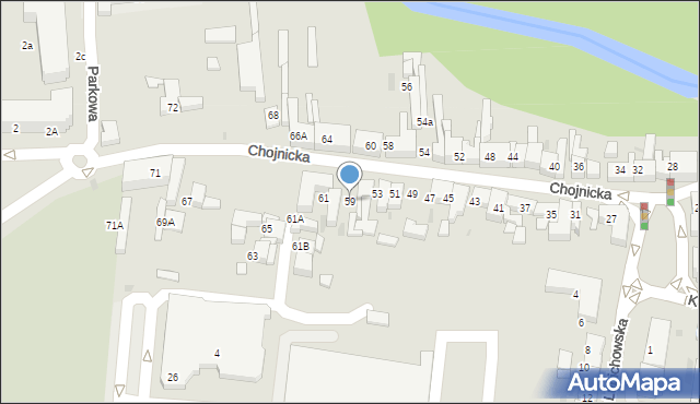 Starogard Gdański, Chojnicka, 59, mapa Starogard Gdański