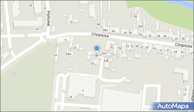 Starogard Gdański, Chojnicka, 65, mapa Starogard Gdański