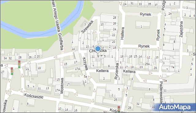 Starogard Gdański, Chojnicka, 9, mapa Starogard Gdański