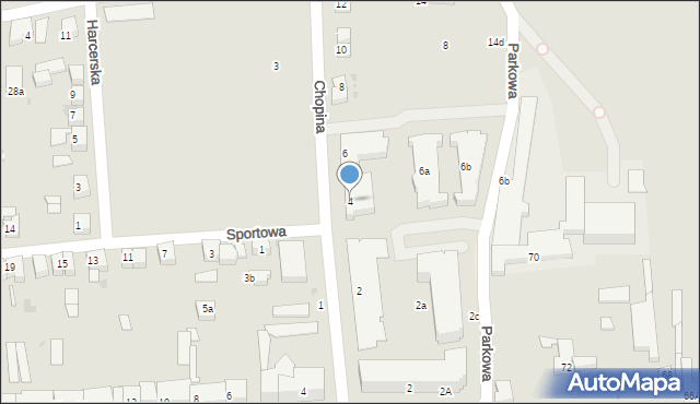 Starogard Gdański, Chopina Fryderyka, 4, mapa Starogard Gdański