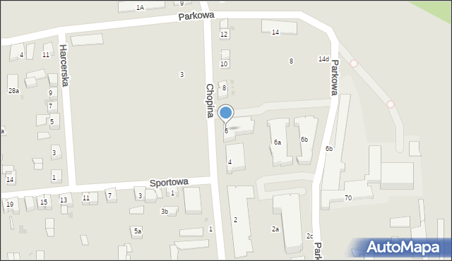 Starogard Gdański, Chopina Fryderyka, 6, mapa Starogard Gdański