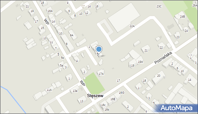 Stęszew, Chmielniki, 7, mapa Stęszew