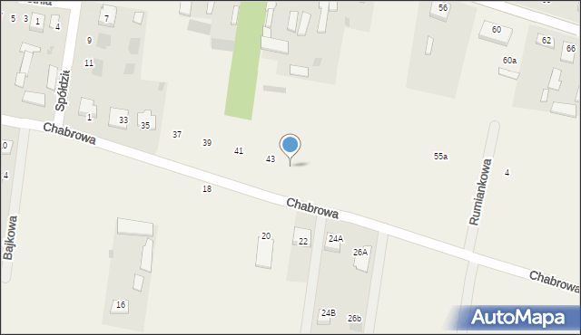 Stok Lacki, Chabrowa, 45, mapa Stok Lacki