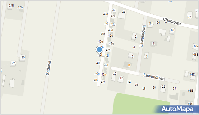 Stok Lacki-Folwark, Chabrowa, 40k, mapa Stok Lacki-Folwark