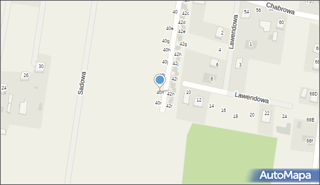 Stok Lacki-Folwark, Chabrowa, 40n, mapa Stok Lacki-Folwark