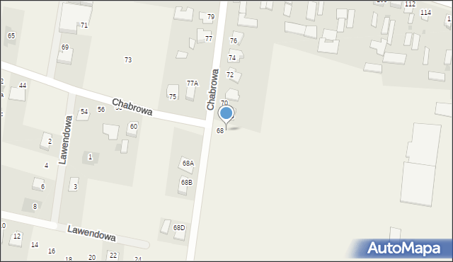 Stok Lacki-Folwark, Chabrowa, 72c, mapa Stok Lacki-Folwark