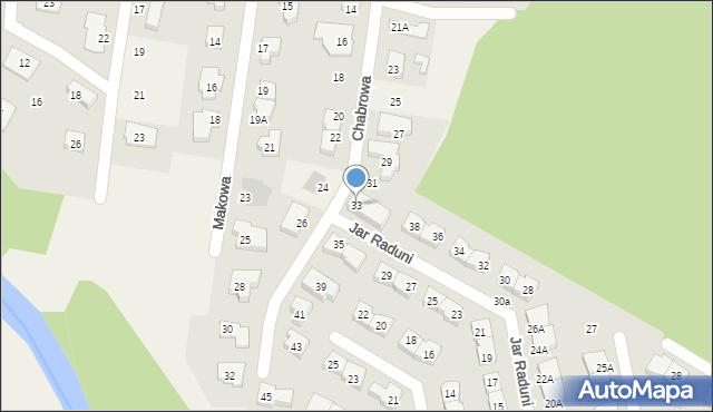 Straszyn, Chabrowa, 33, mapa Straszyn