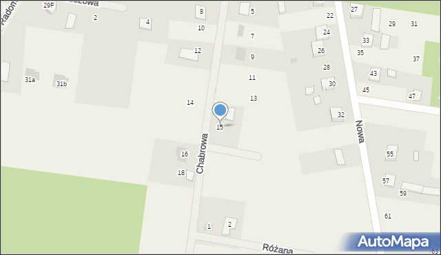 Stromiec, Chabrowa, 15, mapa Stromiec