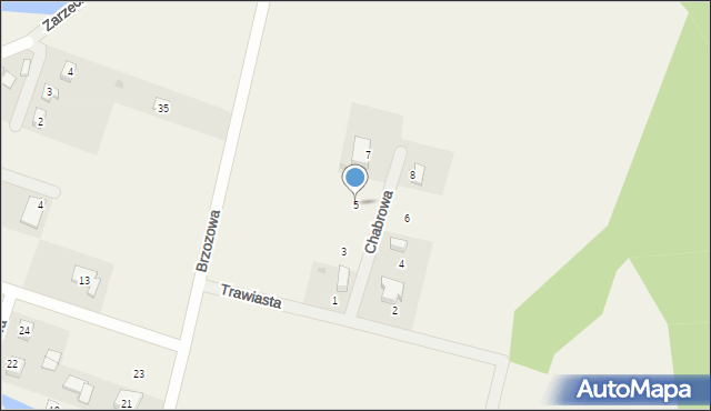 Strumiany, Chabrowa, 5, mapa Strumiany