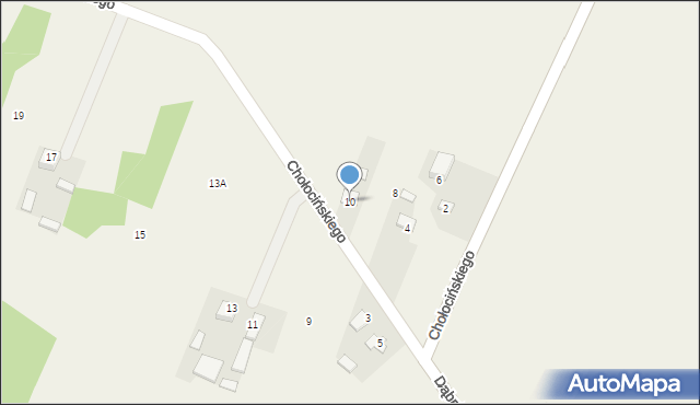 Strzegomek, Chołocińskiego Jana, inż., 10, mapa Strzegomek
