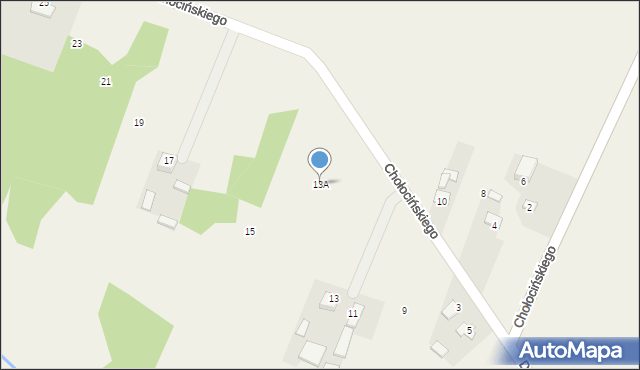 Strzegomek, Chołocińskiego Jana, inż., 13A, mapa Strzegomek