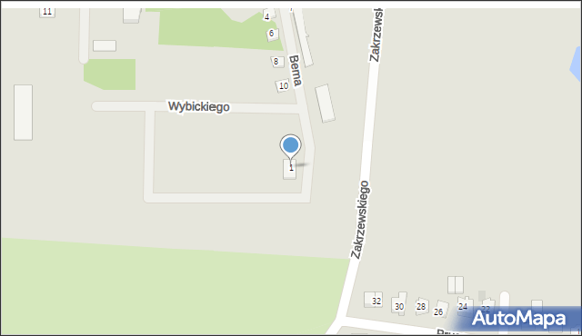 Strzelno, Chłapowskiego Dezyderego, gen., 1, mapa Strzelno