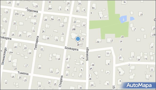 Sulejówek, Chopina Fryderyka, 18, mapa Sulejówek