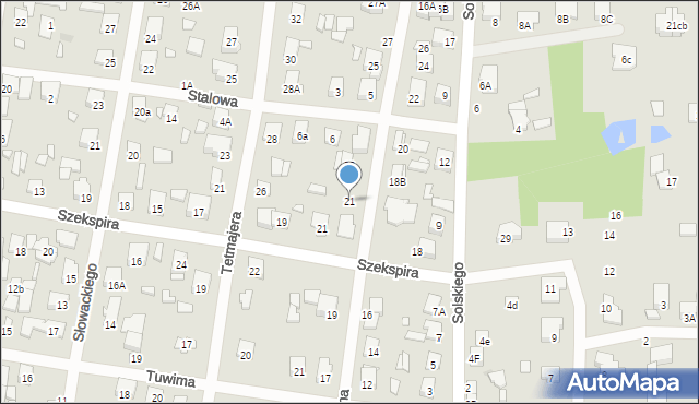 Sulejówek, Chopina Fryderyka, 21, mapa Sulejówek