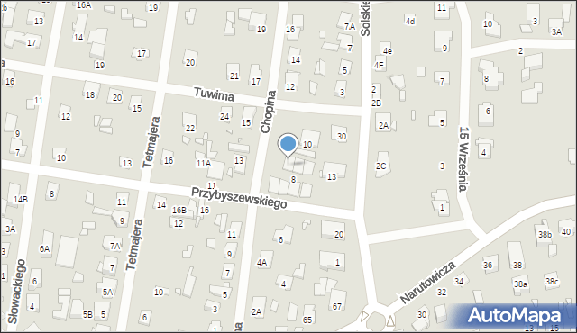 Sulejówek, Chopina Fryderyka, 8D, mapa Sulejówek