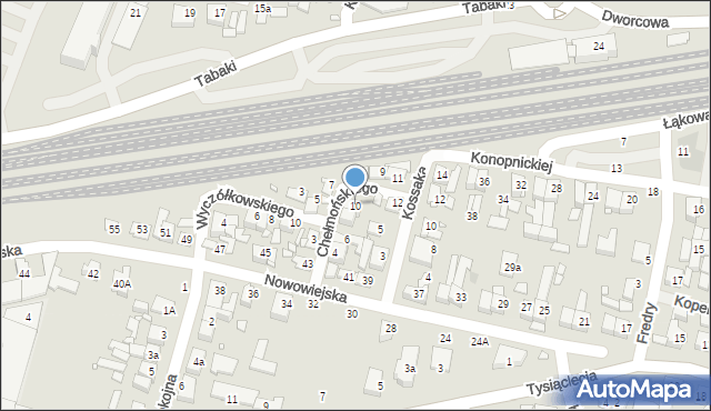 Swarzędz, Chełmońskiego Józefa, 10, mapa Swarzędz