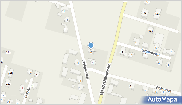 Swarzewo, Chłapowska, 6, mapa Swarzewo