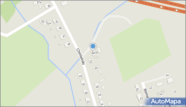 Świecie, Chmielniki, 24, mapa Świecie