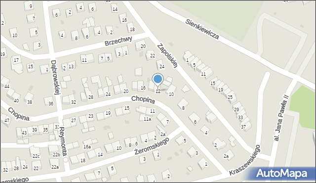 Świecie, Chopina Fryderyka, 12, mapa Świecie