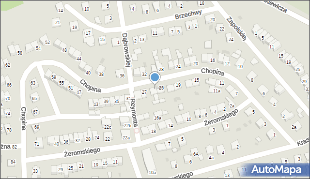 Świecie, Chopina Fryderyka, 25, mapa Świecie