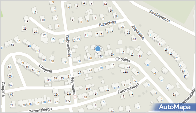Świecie, Chopina Fryderyka, 26, mapa Świecie