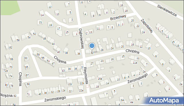 Świecie, Chopina Fryderyka, 32, mapa Świecie