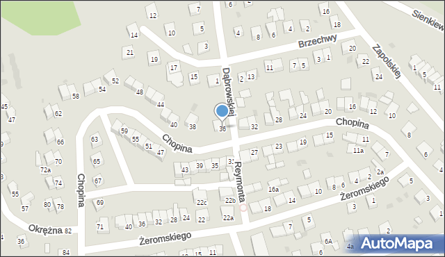 Świecie, Chopina Fryderyka, 36, mapa Świecie