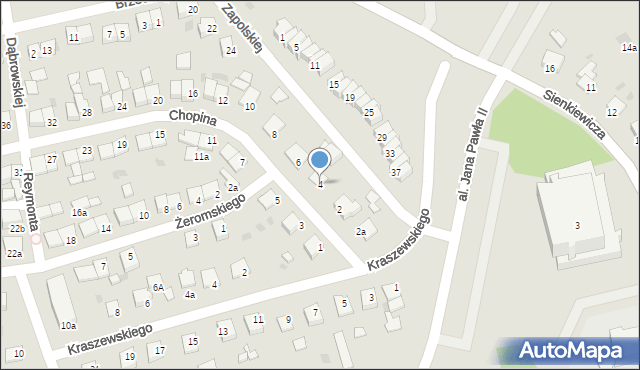Świecie, Chopina Fryderyka, 4, mapa Świecie