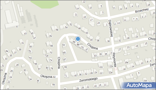 Świecie, Chopina Fryderyka, 55, mapa Świecie