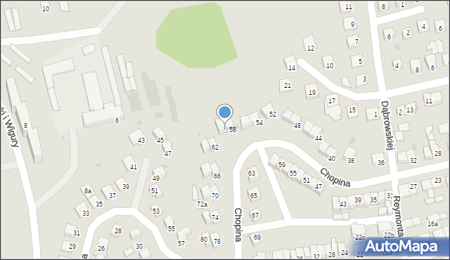 Świecie, Chopina Fryderyka, 60, mapa Świecie