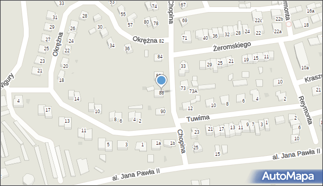 Świecie, Chopina Fryderyka, 88, mapa Świecie