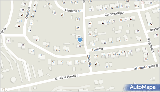 Świecie, Chopina Fryderyka, 90, mapa Świecie