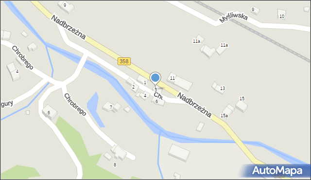 Świeradów-Zdrój, Chopina Fryderyka, 3, mapa Świeradów-Zdrój