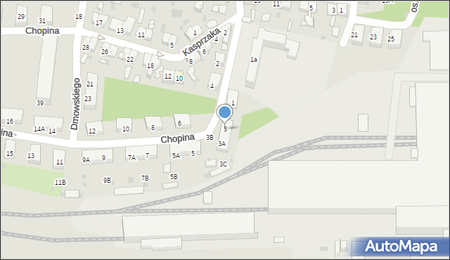 Świętochłowice, Chopina Fryderyka, 3, mapa Świętochłowice