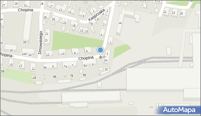Świętochłowice, Chopina Fryderyka, 3B, mapa Świętochłowice
