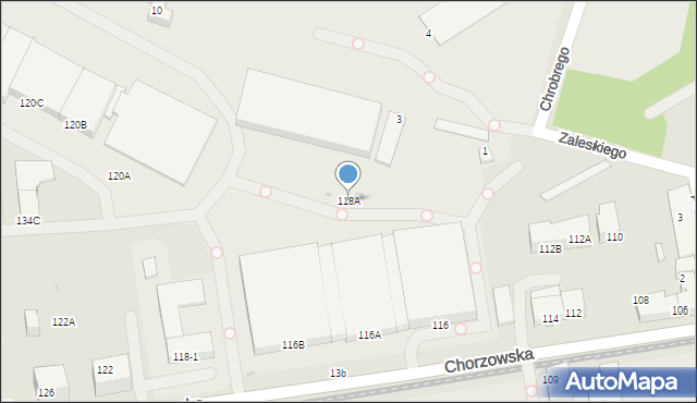 Świętochłowice, Chorzowska, 118A, mapa Świętochłowice