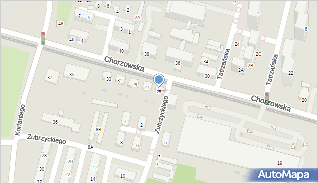 Świętochłowice, Chorzowska, 25, mapa Świętochłowice