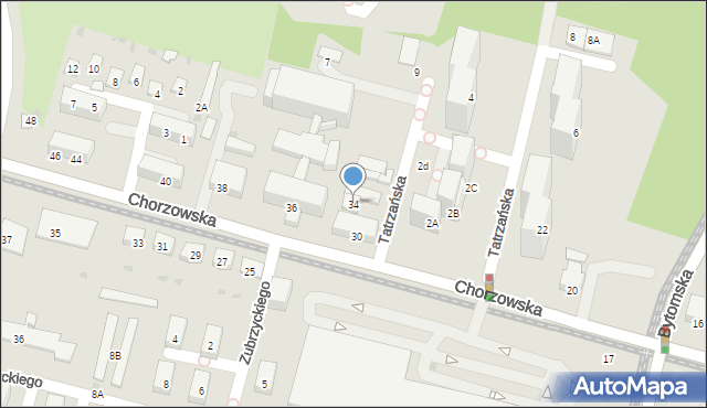 Świętochłowice, Chorzowska, 34, mapa Świętochłowice