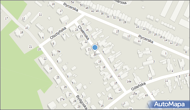 Świnoujście, Chełmska, 20, mapa Świnoujście