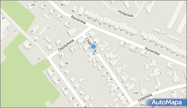 Świnoujście, Chełmska, 22, mapa Świnoujście