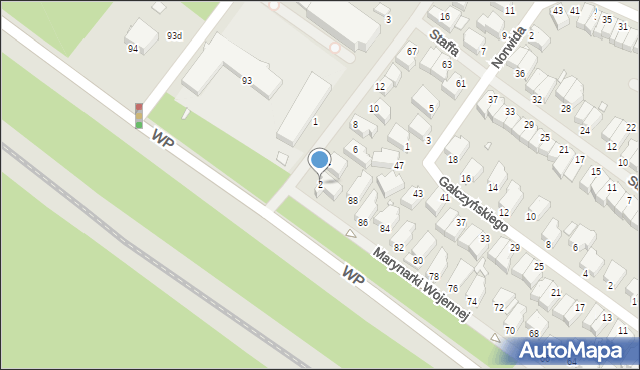 Świnoujście, Chodorowskiej Anny Beaty, 2, mapa Świnoujście