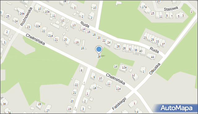 Szczecin, Chełmińska, 16, mapa Szczecina