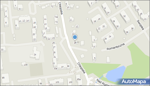 Szczecin, Chłopska, 15, mapa Szczecina