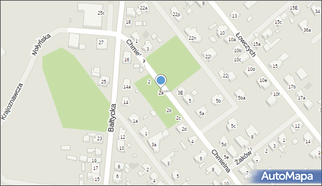 Szczecin, Chmielna, 2a, mapa Szczecina