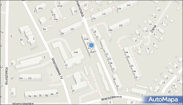 Szczecinek, Chełmińska, 21d, mapa Szczecinek