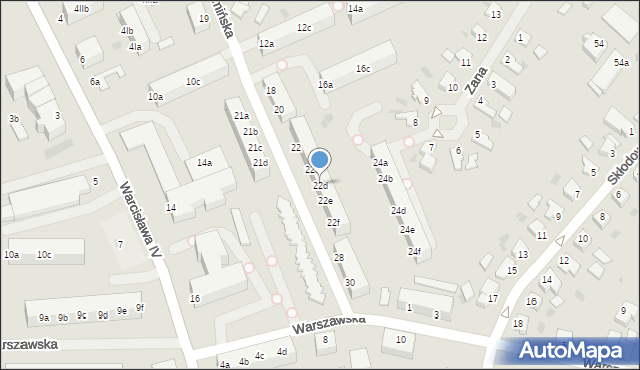 Szczecinek, Chełmińska, 22d, mapa Szczecinek