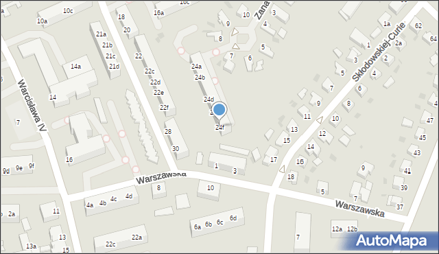 Szczecinek, Chełmińska, 24f, mapa Szczecinek