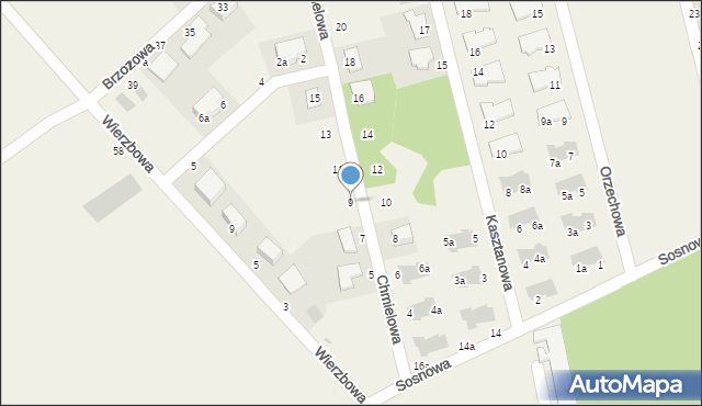 Szczodre, Chmielowa, 9, mapa Szczodre