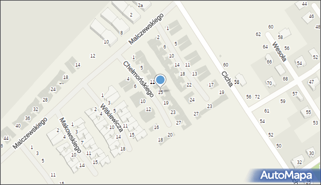 Szczytniki, Chełmońskiego Józefa, 15, mapa Szczytniki